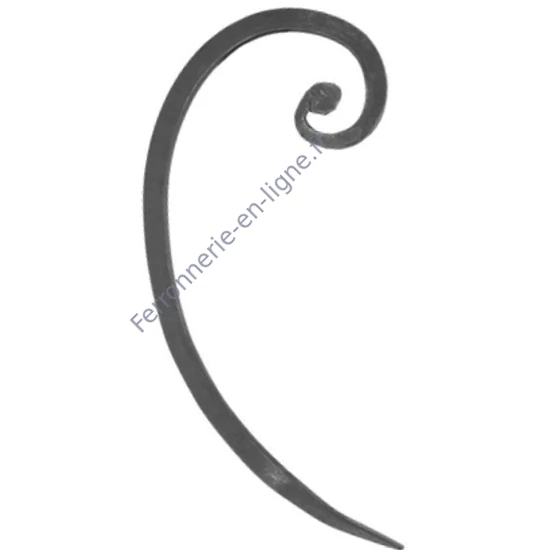 accessoire de ferronnerie, volute en fer forgé