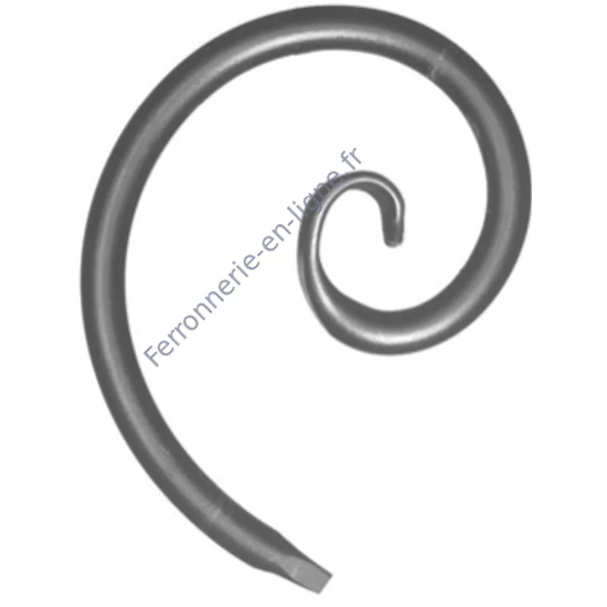 accessoire de ferronnerie, volute en fer forgé