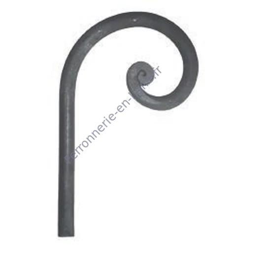 accessoire de ferronnerie, volute en fer forgé