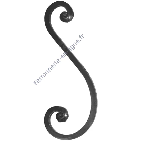accessoire de ferronnerie, volute en fer forgé