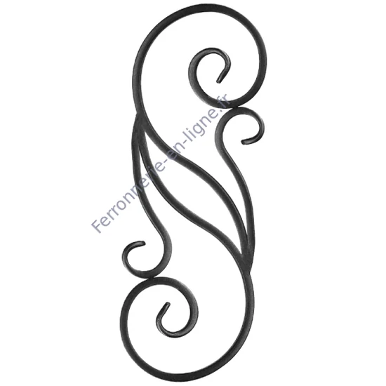accessoire de ferronnerie, volute en fer forgé