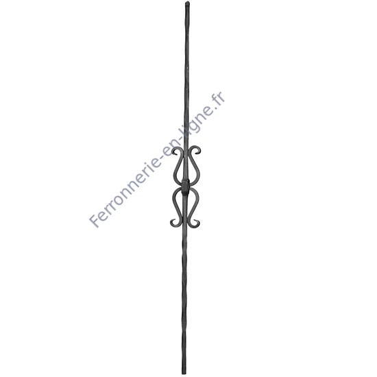 accessoire de ferronnerie, barreau en fer forgé