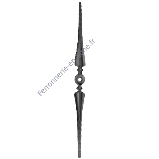 accessoire de ferronnerie, barreau en fer forgé