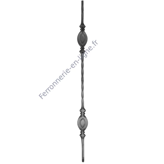 accessoire de ferronnerie, barreau en fer forgé