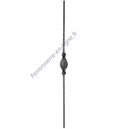 accessoire de ferronnerie, barreau en fer forgé