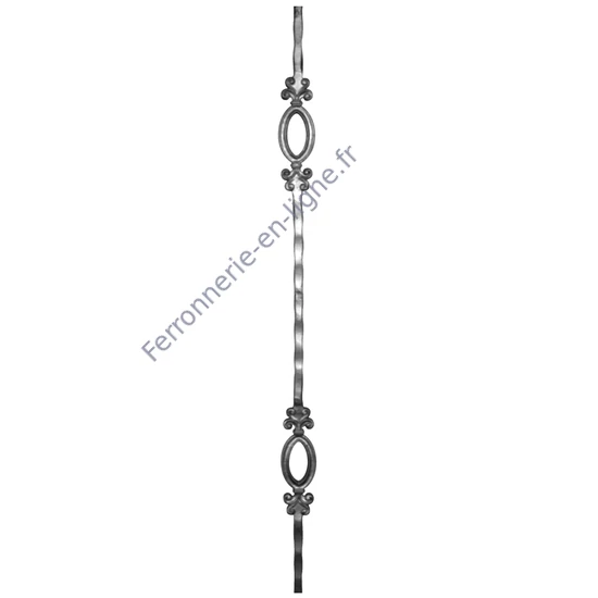 accessoire de ferronnerie, barreau en fer forgé