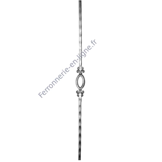 accessoire de ferronnerie, barreau en fer forgé