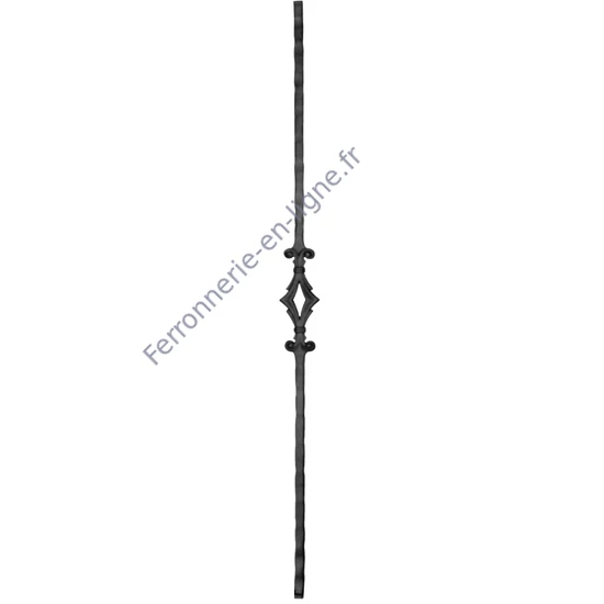 accessoire de ferronnerie, barreau en fer forgé