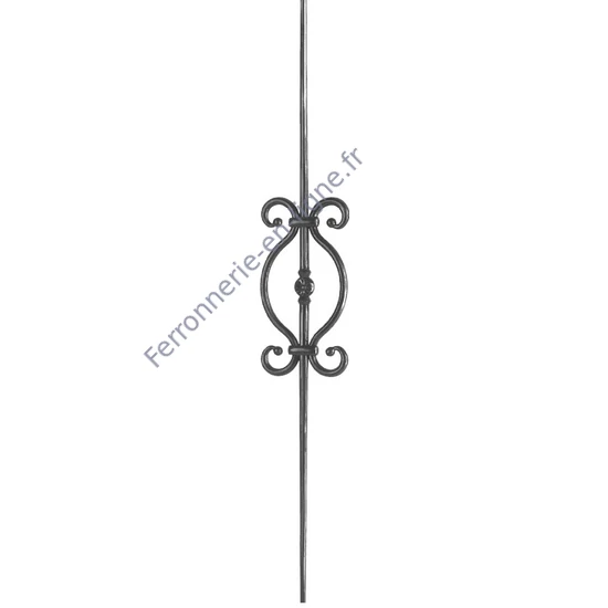 accessoire de ferronnerie, barreau en fer forgé