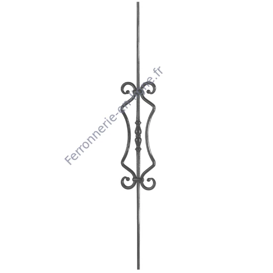 accessoire de ferronnerie, barreau en fer forgé