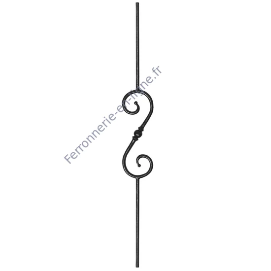 accessoire de ferronnerie, barreau en fer forgé