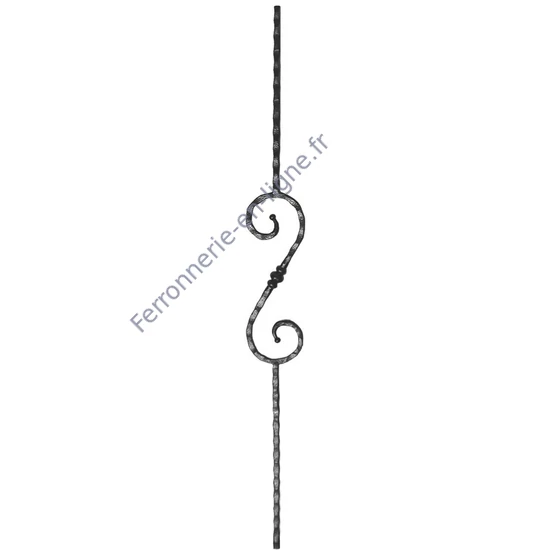 accessoire de ferronnerie, barreau en fer forgé