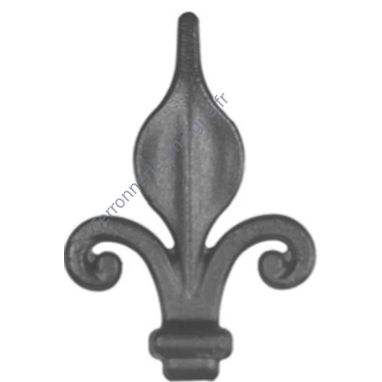 décoration en fer forgé, pointe de lance