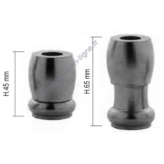 Support à souder, réglable en hauteur, différentes dimensions