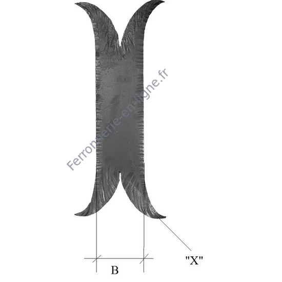 Plaque forgée, différentes dimensions