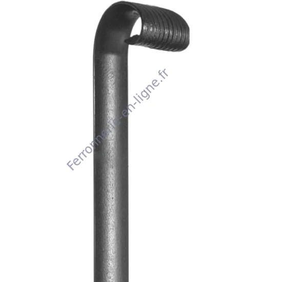accessoire de ferronnerie, barre en fer forgé