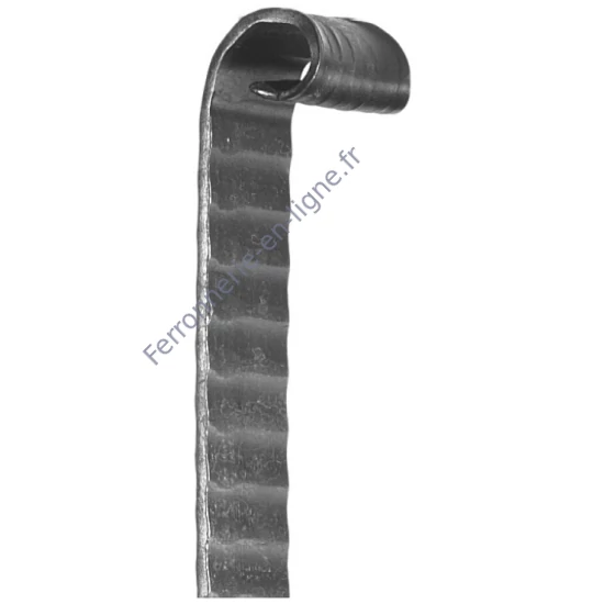 accessoire de ferronnerie, barre en fer forgé