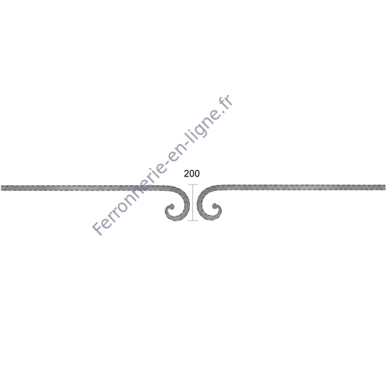 Arc de portail et de clôture, gauche, différentes sections