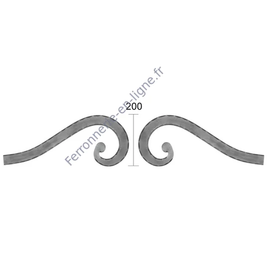 Arc de portail et de clôture, gauche, différentes sections