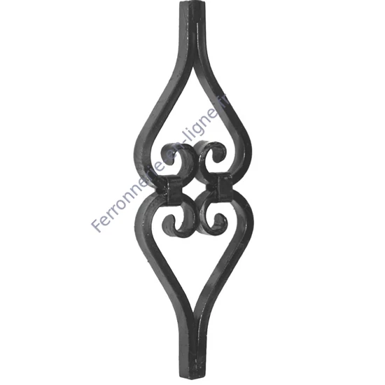 accessoire de ferronnerie, volute en fer forgé