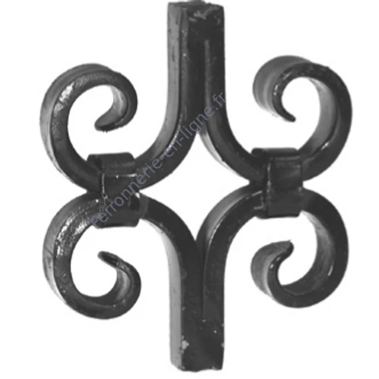 accessoire de ferronnerie, volute en fer forgé