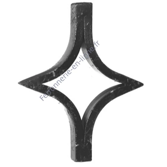 accessoire de ferronnerie, volute en fer forgé