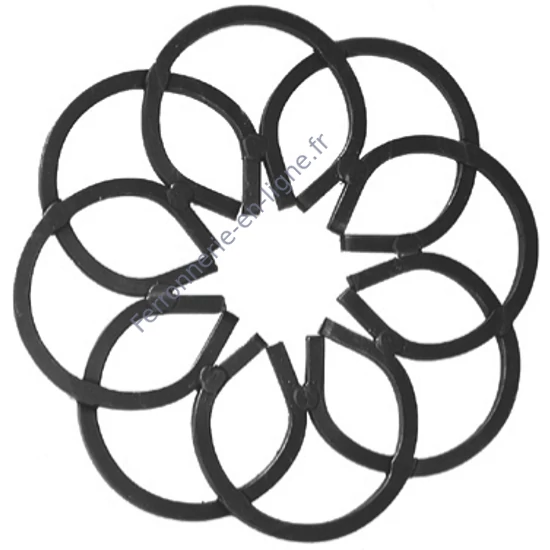 décoration en fer forgé, ornement en fer forgé