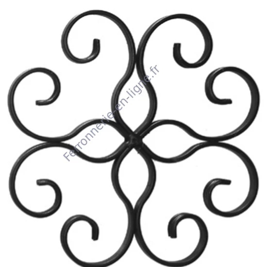 décoration en fer forgé, ornement en fer forgé