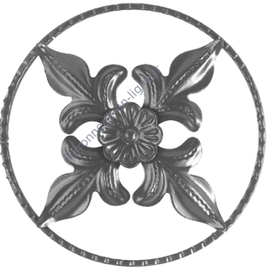 décoration en fer forgé, ornement en fer forgé