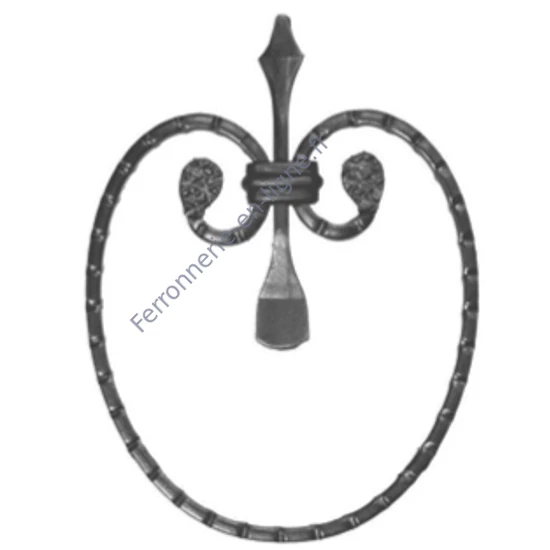accessoire de ferronnerie, volute en fer forgé