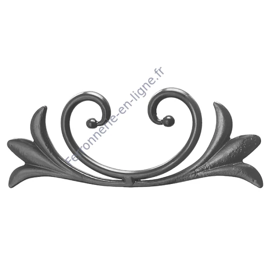 accessoire de ferronnerie, volute en fer forgé
