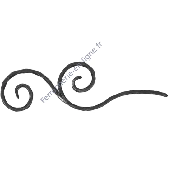 accessoire de ferronnerie, volute en fer forgé