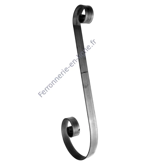 accessoire de ferronnerie, barreau en fer forgé