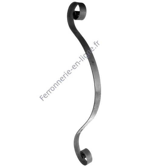 accessoire de ferronnerie, barreau en fer forgé