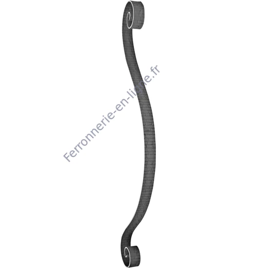 accessoire de ferronnerie, barreau en fer forgé