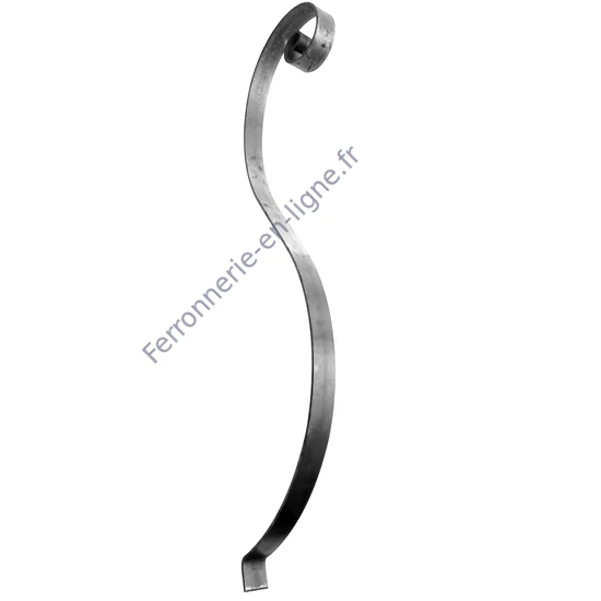 accessoire de ferronnerie, barreau en fer forgé