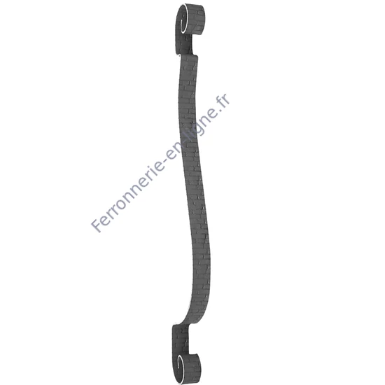 accessoire de ferronnerie, barreau en fer forgé