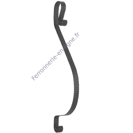 accessoire de ferronnerie, barreau en fer forgé