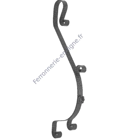 accessoire de ferronnerie, barreau en fer forgé