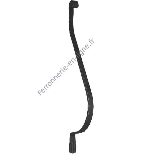 accessoire de ferronnerie, barreau en fer forgé