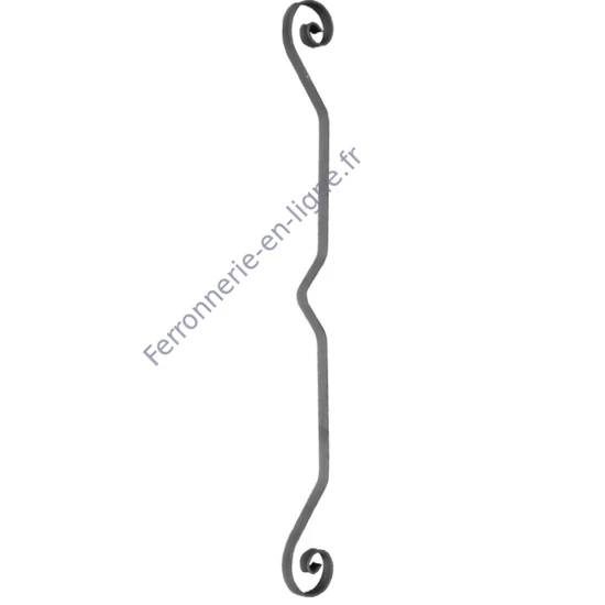 accessoire de ferronnerie, volute en fer forgé