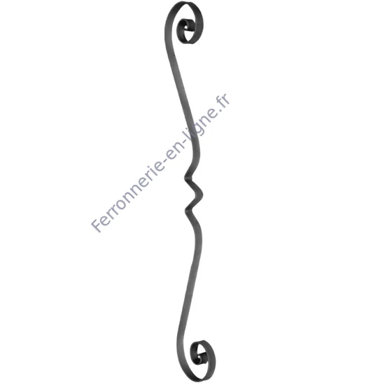 accessoire de ferronnerie, volute en fer forgé