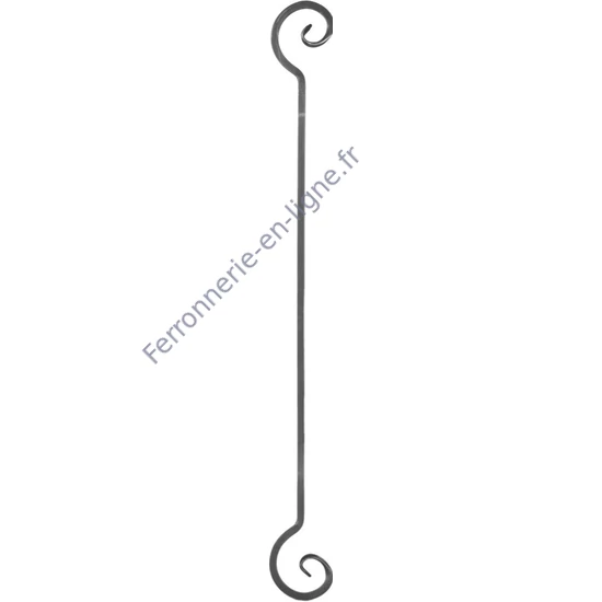 accessoire de ferronnerie, volute en fer forgé