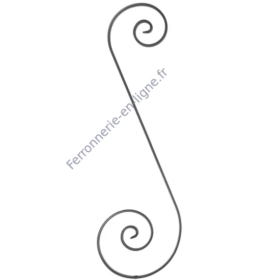 accessoire de ferronnerie, volute en fer forgé