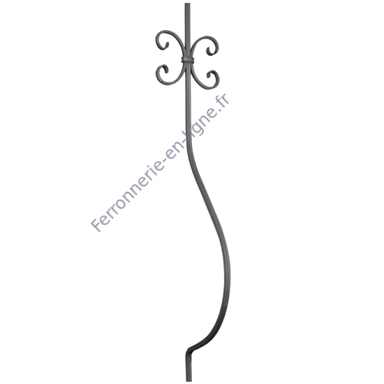 accessoire de ferronnerie, barreau en fer forgé