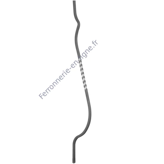 accessoire de ferronnerie, barreau en fer forgé