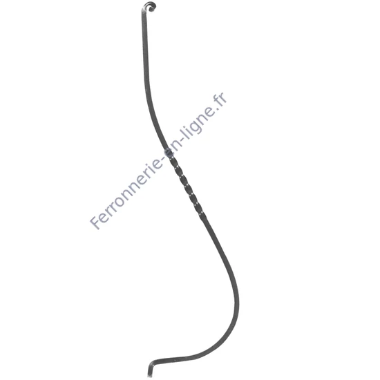 accessoire de ferronnerie, barreau en fer forgé