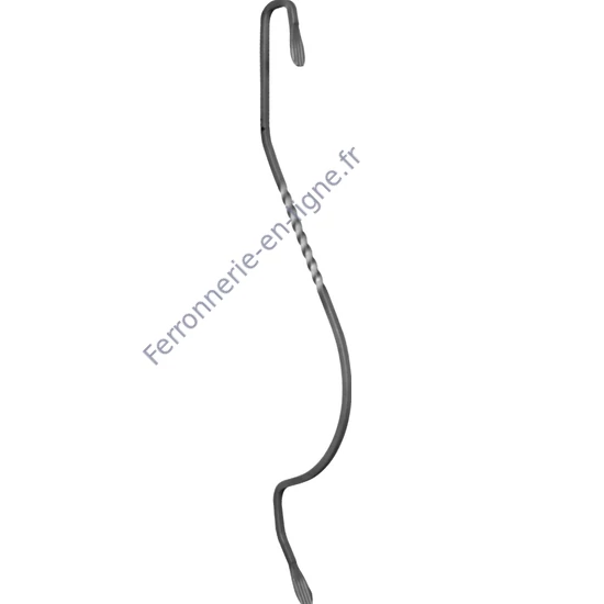 accessoire de ferronnerie, barreau en fer forgé