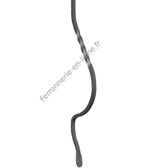 accessoire de ferronnerie, barreau en fer forgé