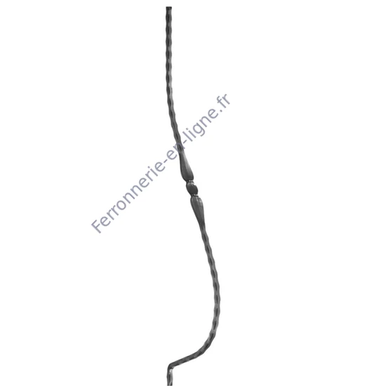 accessoire de ferronnerie, barreau en fer forgé
